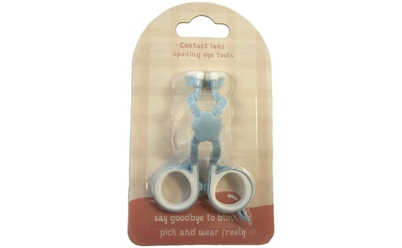  Апликатор за контактни лещи - син - 1
