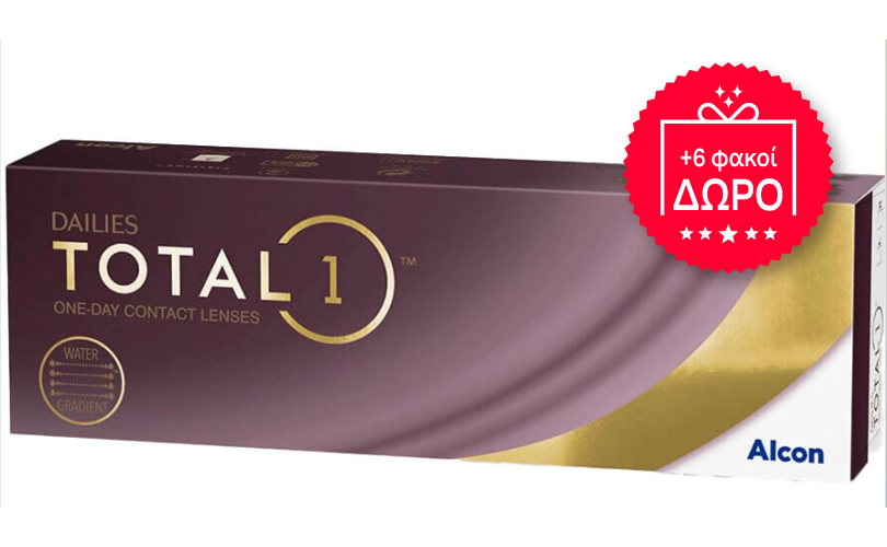 Ημερήσιοι φακοί επαφής Dailies TOTAL1 (30 φακοί) - 1