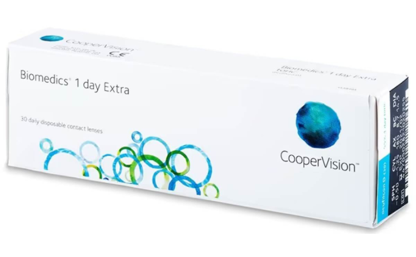 Ημερήσιοι φακοί επαφής Biomedics 1 day Extra (30 φακοί) - 1